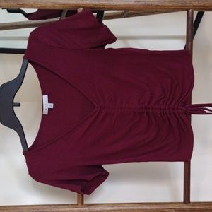 Gaze Slightly Cropped Singed T-Shirt Size Small